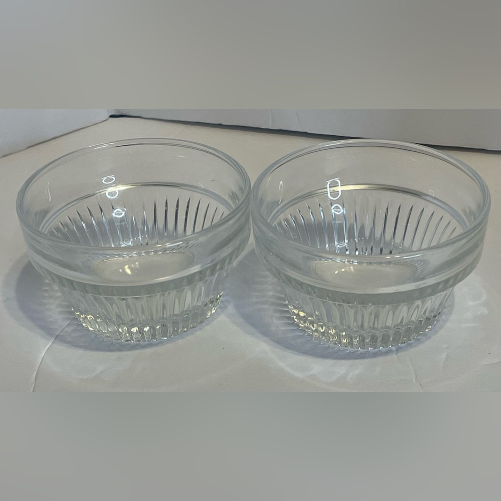 5 oz. Libbey Glass Duratuff Ramekins Custard Dessert Dish (Set 2) ~2"H x 3 1/4"